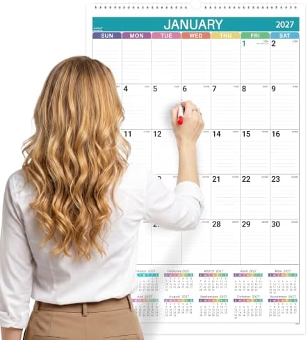 2027 Wall Calendar - Large Wall Calendar 2027, Jan. 2027 - Dec. 2027