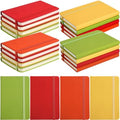Ceenna 16 Packs Pocket Small Notebook Journals Mini Notebook Bulk 160 Pages/80 Sheets Hardcover with Thick Lined Paper 3.7" x 5.7" A6 Small Notepad Bright Color for Office Home Journey Supplies