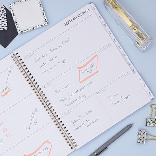Blue Sky 2026-2027 Weekly & Monthly Academic Planner, 8.5"x11", Silver