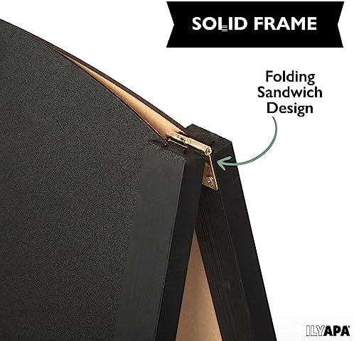 Ilyapa A Frame Chalk Board Easel Sign 20x30 in - Sandwich Signs Outdoor