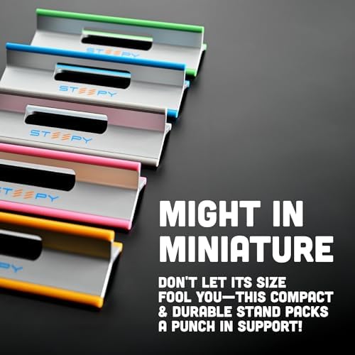 Steepy Portable Laptop Stand for Desk – Adjustable Height & Laptop Holder