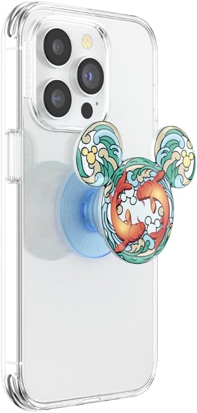 PopSockets Adhesive Phone Grip, Holder- Mickey Koi | Secure Comfortable Hold, Anti-Drop, Kickstand, Disney, Mickey Mouse, Minnie, Fun, Cool, Unique
