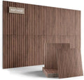 Fluxynara 6-Pack Large Felt Bulletin Board, Walnut Slat