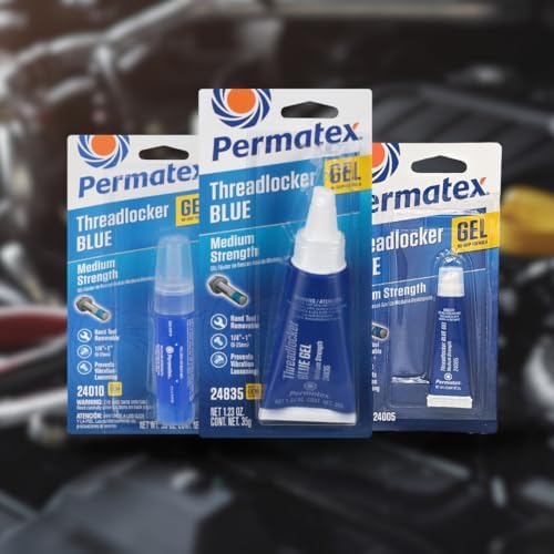 Permatex 24005 Medium Strength Threadlocker Blue Gel, 5 g