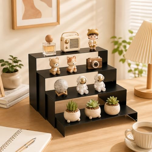 Gonice Display Risers, 8 PCS Black Cupcake Stand, Display Stand for Perfume