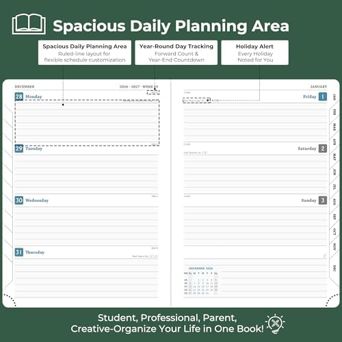 Planner 2026-2027 Daily Daily Weekly and Monthly,8.5"x6.5"