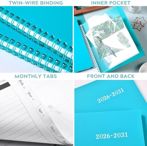 2026-2031 Monthly Planner/Monthly Calendar - 5 Year Monthly Planner