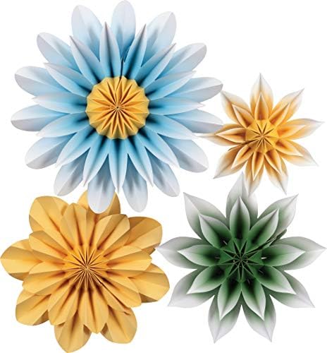 Teacher Created Resources Floral Sunshine Paper Flowers Premade Decorations for Party Photo Backdrops, Classrooms Walls, Showers and Birthday Celebrations (TCR8546)
