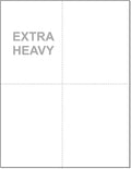 NextDayLabels Laser and Inkjet Printer Postcards, 8.5 x 11, 4 up Per Page | 4.25" x 5.5" Each Card After Perf 250 Sheets / 1000 Cards, White Extra Heavy, Good for Duplex Printing, Coupons, Made in USA