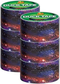 Duck Brand Duck Printed Duct Tape, 6-Roll, Galaxy (283039_C)
