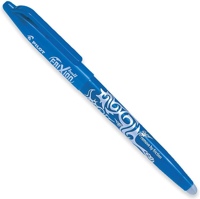 Pilot Frixion Heat/Friction Erasable Rollerball Pen FR7 - Medium Line 0.7mm Tip Nib - Bright Pillow Pack of 5 - Red, Orange, Pink, Light Blue & Lime Green