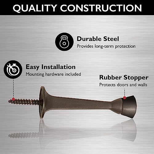 Design House Cast Door Stop, Oil Rubbed Bronze
