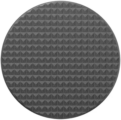 PopSockets Adhesive Phone Grip, Holder- Knurled Black | Secure Comfortable Hold, Anti-Drop, Kickstand, Black, Electronic Accessories, For iPad/Kindle/iPhone/Android