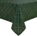 DWCN Checkered Tablecloth, 60 x 102 Inch, Rectangular, Christmas Green