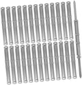 NUOBESTY 50pcs Metal File Fasteners Heavy Duty Two Hole Binder Clips for Document Organization Professional Binding Spines for Office School and Home Use Space Saving Design