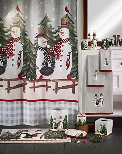 Avanti Linens - Waste Basket, Decorative Trashcan, Guest Bathroom Essentials, Holiday Home Decor (Country Friends Collection)