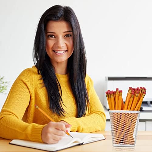 Zhehao 1200 Pack #2 HB Pencils Bulk, Yellow Wood Cased Unsharpened Pencils with Erasers for Back to School Supplies, Classroom, Teachers, Students, Testing, Office