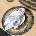 Homespice Kilimanjaro Jute Braided Placemats, Round 15" Set of 6