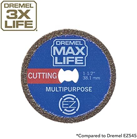 Dremel Max Life EZ545HP 1-12" (38.1mm) Diamond Cutting Wheel