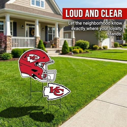 NFL Logo & Helmet 2 Pack Yard Sign Set