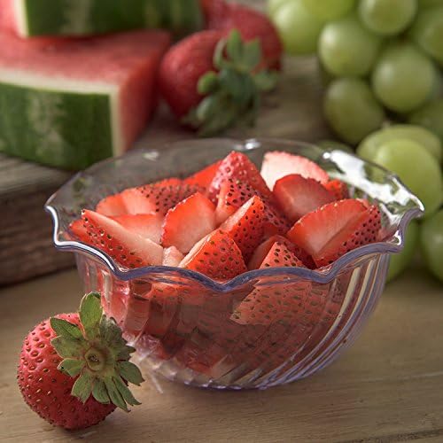 Carlisle FoodService Products 453507 Plastic Dessert Bowls, 8 oz, Clear (Pack of 48)
