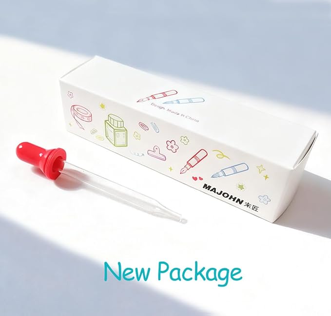 czxwyst Majohn Wancai 2.0 Mini Pocket-Size Eyedropper Fountain Pen (EF Nib 0.38mm, Macaron Purple)