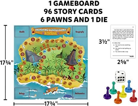 Edupress Drawing Conclusions Shipwrecked Game, Blue Level (EP61081)