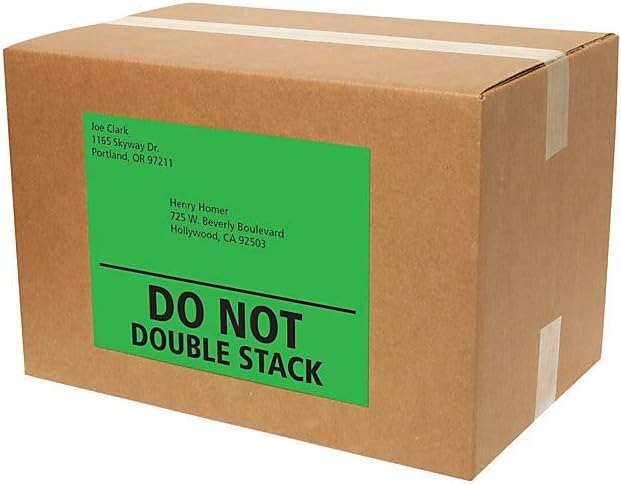 Avery® Printable Shipping Labels, 8-1/2" x 11", Neon Green, Laser & Inkjet Compatible, 100 Blank Labels Total, Great for Branding, Mailing, Organizing, and More (5940)
