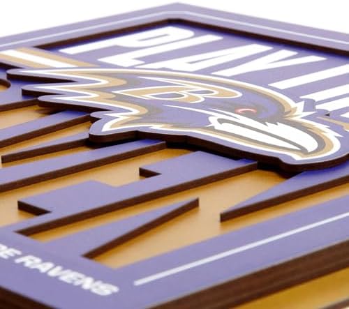 YouTheFan NFL Baltimore Ravens Slogan Series 3D Wall Art