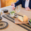 Homespice Kilimanjaro Jute Braided Table Runner, Rect 8x28 Set of 2