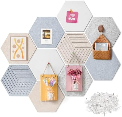 Felt Bulletin Cork Board for Office, 12 x 10 inch, 10 Pack