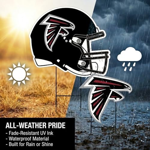 NFL Logo & Helmet 2 Pack Yard Sign Set