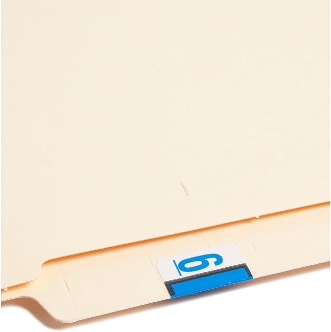 Smead BCCRN Bar-Style Color-Coded Numeric Label, 6, Label Roll, Blue, 500 Labels per Roll (67376)