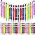 100 PCS Motivational Bulk Pens with Stylus Tip Gifts Black Ink