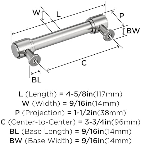 Amerock 3-3/4" Faircrest Polished Chrome Drawer Pull