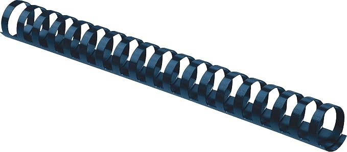 Fellowes 52392, Plastic Combs - Round Back, 3/4", 100 Pack, Navy