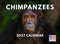 Chimpanzee Calendar 2027 Monthly Wall Calender 12 Month