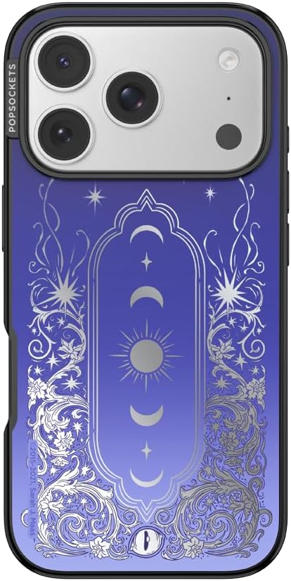 PopSockets iPhone 17 Pro Phone Case with MagSafe, Wireless Charging Compatible, Bookish - Mirror Curse Breaker