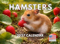 Hamster Calendar 2027 Monthly Wall Calender 12 Month | American Made In The USA