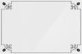 Acrylic Dry Erase Board for Wall with Stylish Border - Shipped Next Day, Made in USA, Non-Magnetic Whiteboard, Wall Mounted Board, Easy to Clean (White - 30x36)