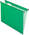 Pendaflex SureHook Reinforced Hanging Folders, Letter Size, Bright Green, 1/5 Cut, 20/BX (6152 1/5 BGR)