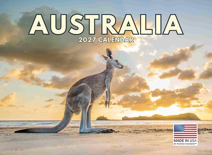 Australia Calendar 2027 Monthly Wall Calender 12 Month