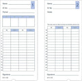 Compumatic E14 Time Cards for Lathem 400E Time Recorder (Qty 400)