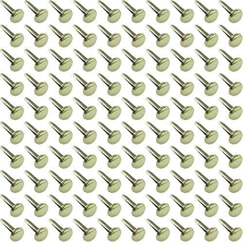 Clipco Paper Fasteners Small 1/2-Inch Brass Plated (100-Pack)