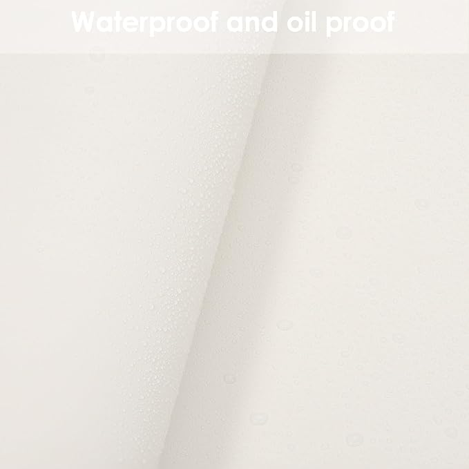 Zinkooat Leather Table Cover,1.8mm Thick,42x60 Inch Table Protector,Table Protector for Dining Room Table,Dining Table Cover,White Table Cover,Hule para Mesa De Comedor(White+White,42x60)