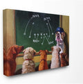 The Stupell Home Decor Collection Dog Football Team New Tricks Practice Painting Stretched Canvas Wall Art, Multi-Color | Stupell Industries | 30 x 24 Inches, Easy to Hang and Sturdy, Made in USA, by Lucia Heffernan
