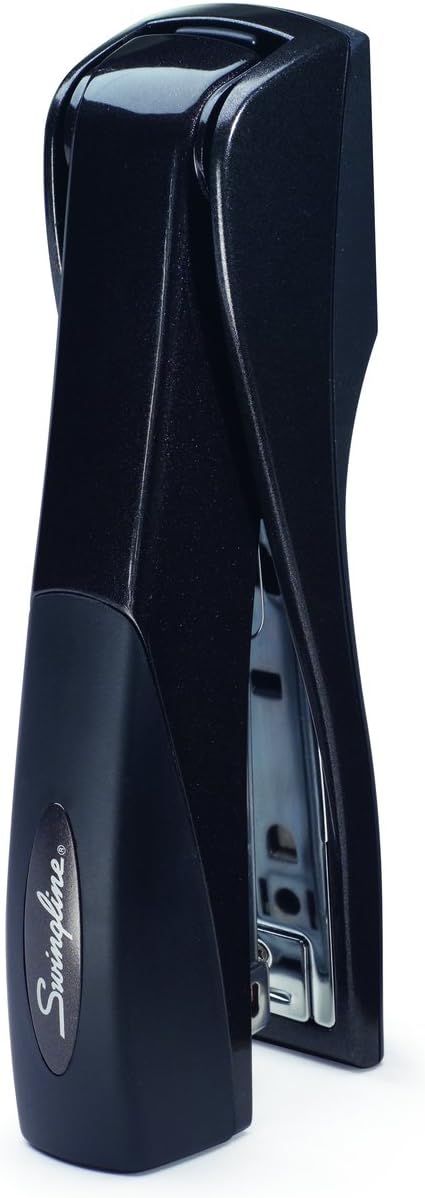 Swingline Stapler, Jam Free, Optima Grip Full Size, Ergonomic Cushion, Metal, 25 Sheet Capacity, Black (87810)