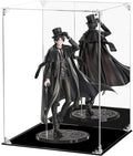Acrylic Display Case Clear Action Figure Display Case with Mirrored Back, Dustproof Storage Display Box Alternative Glass Case for Collectibles Figures Models Doll Toys (12x12x15.7 inch, 30x30x40cm)