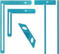 Aluminum Bookbinding Tool Set 5pc – Durable Metal Scrapbooking & Binder Kit with T‑Ruler, Corner Miter, Spine Spacer, Divider – Professional Templates for Journals & Photo Albums