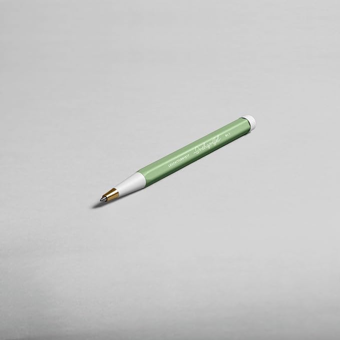 LEUCHTTURM1917 - Drehgriffel Writing Pen (Sage) - Ballpoint Pen with Royal Blue Ink Included
